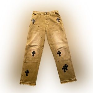 Chrome Hearts Brown Carpenter Pants